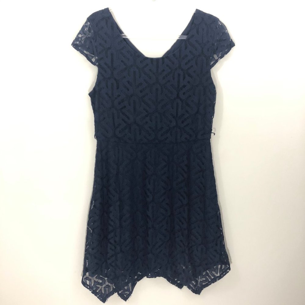 Blue Lace Dress L